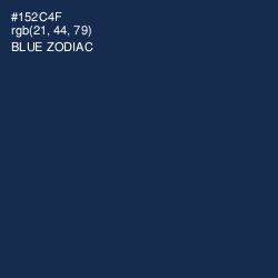 #152C4F - Blue Zodiac Color Image